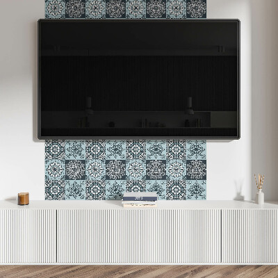 Pvc wandpaneel Mandala-Muster in einem Raster