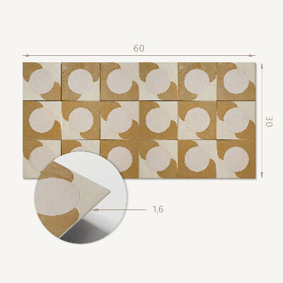 Dekorpaneel Geometrische Kreise und Bögen