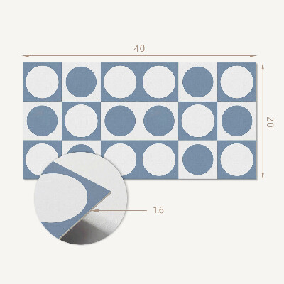 Wandverkleidung paneel Geometrische Kreise in einem Raster
