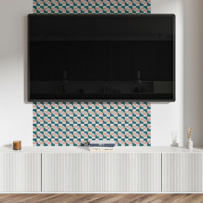 Wandverkleidung paneel Geometrisches Schachbrettmuster