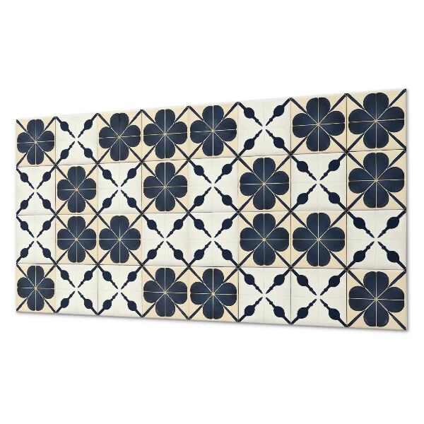 Pvc wandpaneel Blumenmuster auf dem Hintergrund