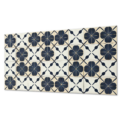 Pvc wandpaneel Blumenmuster auf dem Hintergrund
