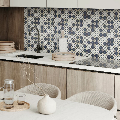 Pvc wandpaneel Blumenmuster auf dem Hintergrund