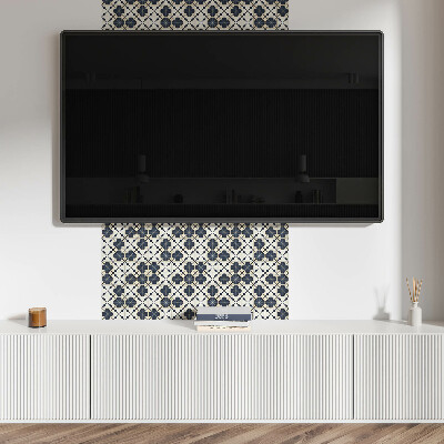 Pvc wandpaneel Blumenmuster auf dem Hintergrund