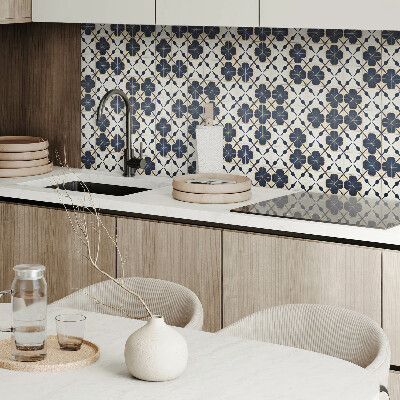 Pvc wandpaneel Blumenmuster auf dem Hintergrund