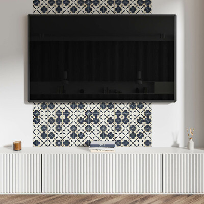 Pvc wandpaneel Blumenmuster auf dem Hintergrund
