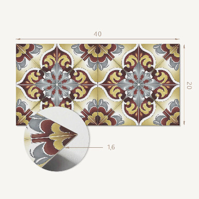 Pvc wandpaneel Dekoratives Muster mit floralem Motiv