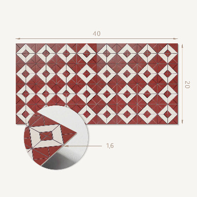 Dekorpaneel Geometrische Muster im Layout