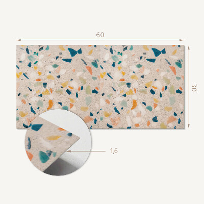 Pvc wandpaneel Muster mit bunten Fragmenten