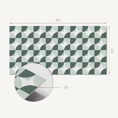 Dekorpaneel Geometrie von Kreisen und Quadraten