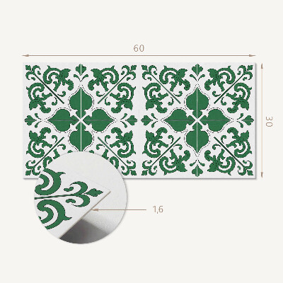 Pvc wandpaneel Pflanzenmuster mit Ornamenten