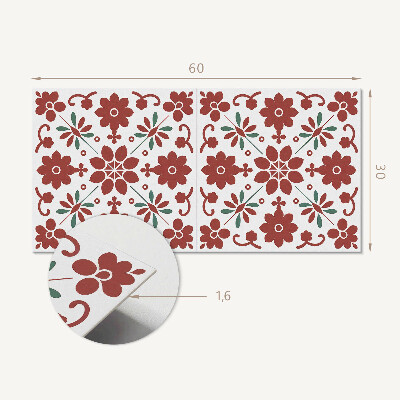 Pvc wandpaneel Blumenmuster mit Blättern