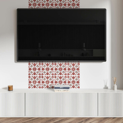 Pvc wandpaneel Blumenmuster mit Blättern