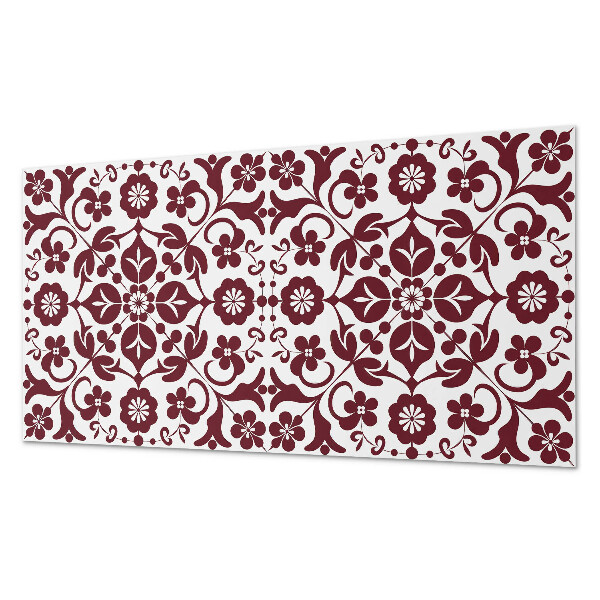Dekorpaneel Blumenmuster mit Ornamenten