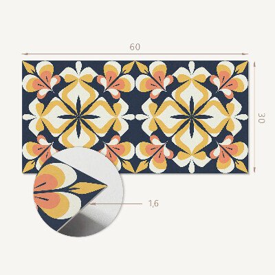 Pvc wandpaneel Geometrisches Blumenmuster
