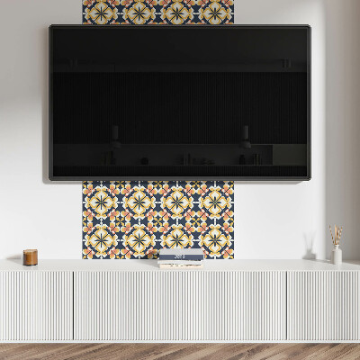 Pvc wandpaneel Geometrisches Blumenmuster