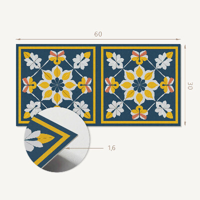 Wandverkleidung paneel Blumenmuster in Symmetrie