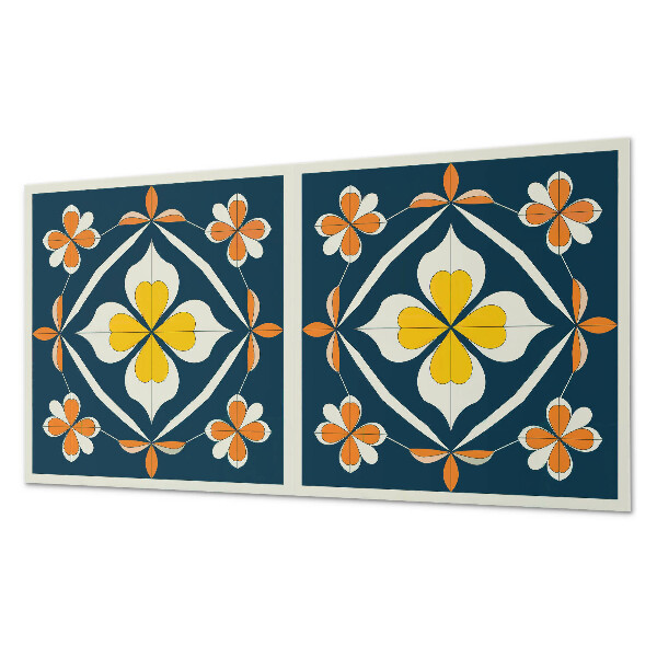 Pvc wandpaneel Blumenmuster mit Symmetrie