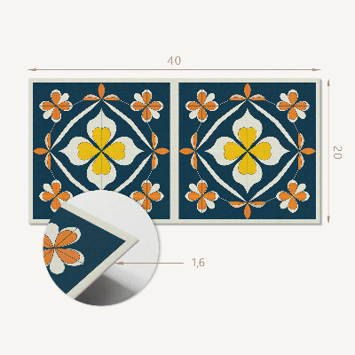 Pvc wandpaneel Blumenmuster mit Symmetrie