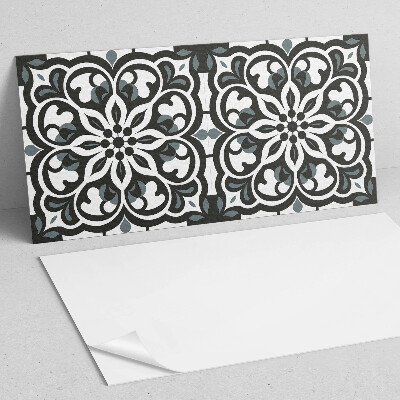 Pvc wandpaneel Blumenmuster mit Ornamenten