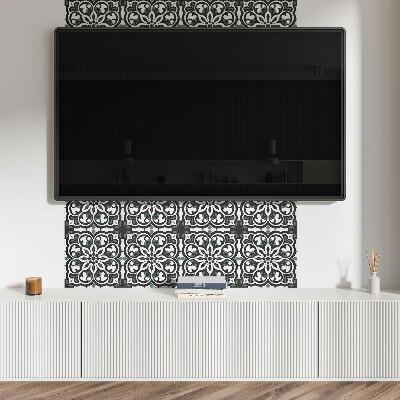 Pvc wandpaneel Blumenmuster mit Ornamenten