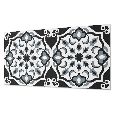 Dekorpaneel Blumenmuster mit Ornamenten