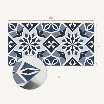 Pvc wandpaneel Geometrisches Blumenmuster