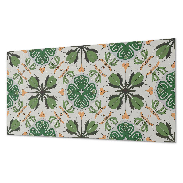 Pvc wandpaneel Blumenmuster in Symmetrie