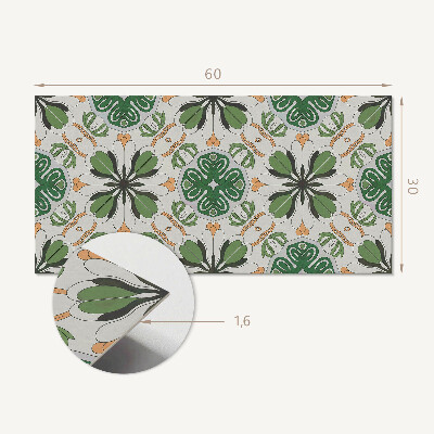 Pvc wandpaneel Blumenmuster in Symmetrie
