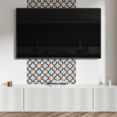 Pvc wandpaneel Geometrisches Blumenmuster