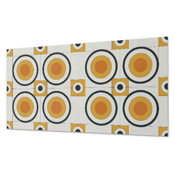 Wandverkleidung paneel Geometrie von Kreisen und Quadraten