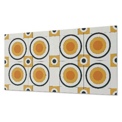 Wandverkleidung paneel Geometrie von Kreisen und Quadraten