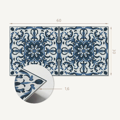 Pvc wandpaneel Blumenmuster mit Ornamenten