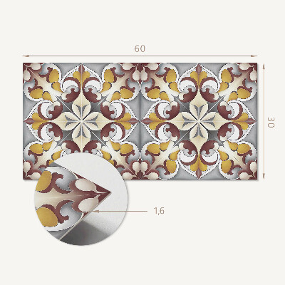 Pvc wandpaneel Blumenmosaikmuster