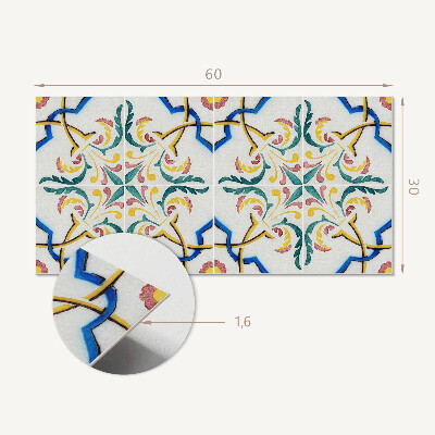 Pvc wandpaneel Pflanzenmuster mit Ornamenten