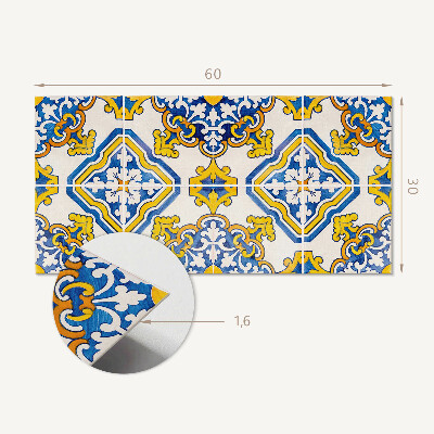 Pvc wandpaneel Mosaikmuster mit Blumen
