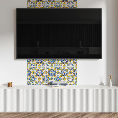 Pvc wandpaneel Mosaikmuster mit Blumen