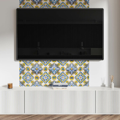 Pvc wandpaneel Mosaikmuster mit Blumen