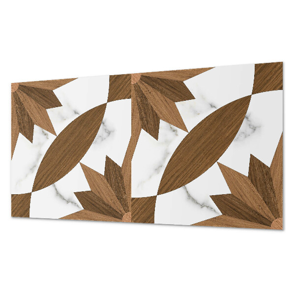 Pvc wandpaneel Geometrisches Muster mit Holz