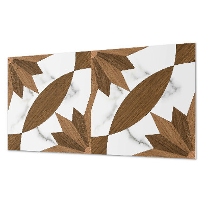 Pvc wandpaneel Geometrisches Muster mit Holz