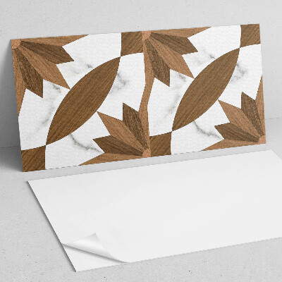 Pvc wandpaneel Geometrisches Muster mit Holz