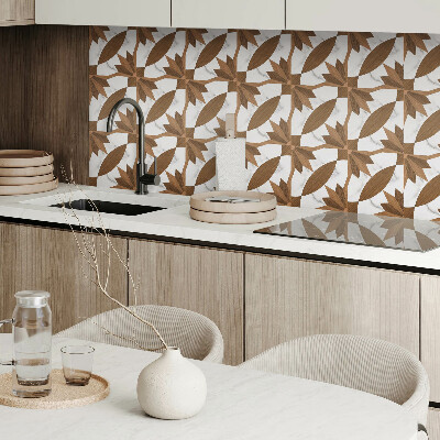Pvc wandpaneel Geometrisches Muster mit Holz