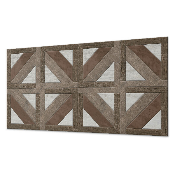 Dekorpaneel Holz- und Betongeometrie