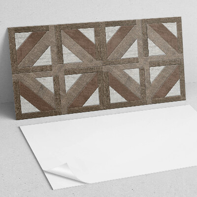 Dekorpaneel Holz- und Betongeometrie