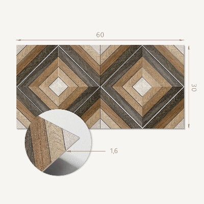 Wandverkleidung paneel Geometrisches Rautenmuster