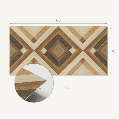 Pvc wandpaneel Geometrisches Schachbrettmuster