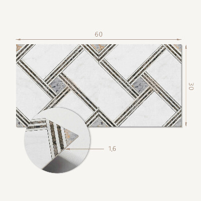 Pvc wandpaneel Geometrisches Muster mit Linien
