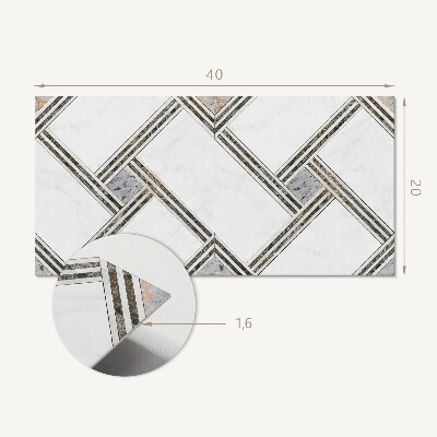 Pvc wandpaneel Geometrisches Muster mit Linien