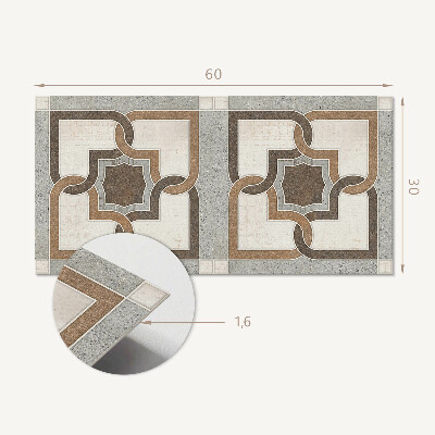 Dekorpaneel Geometrisches Fliesenmuster