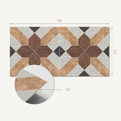 Dekorpaneel Geometrisches Muster mit Motiv